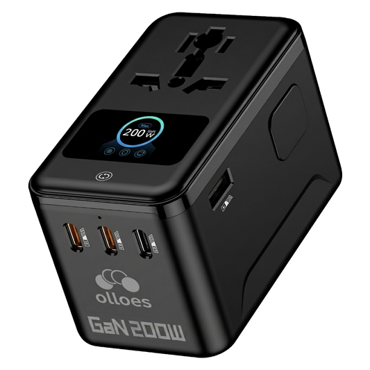 Olloes Travel Adapter Ultra Touch 200W