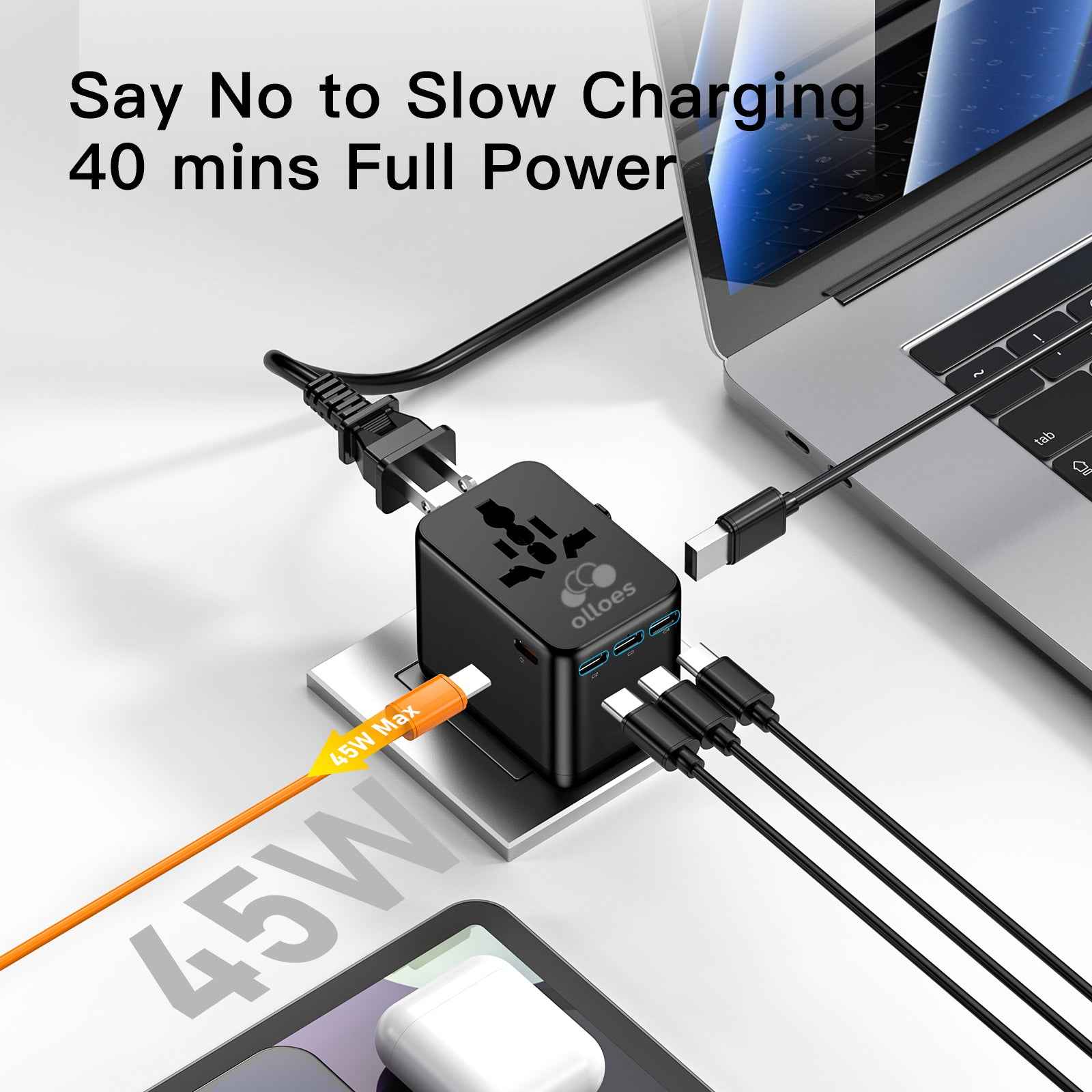Olloes Travel Adapter Mini 45W