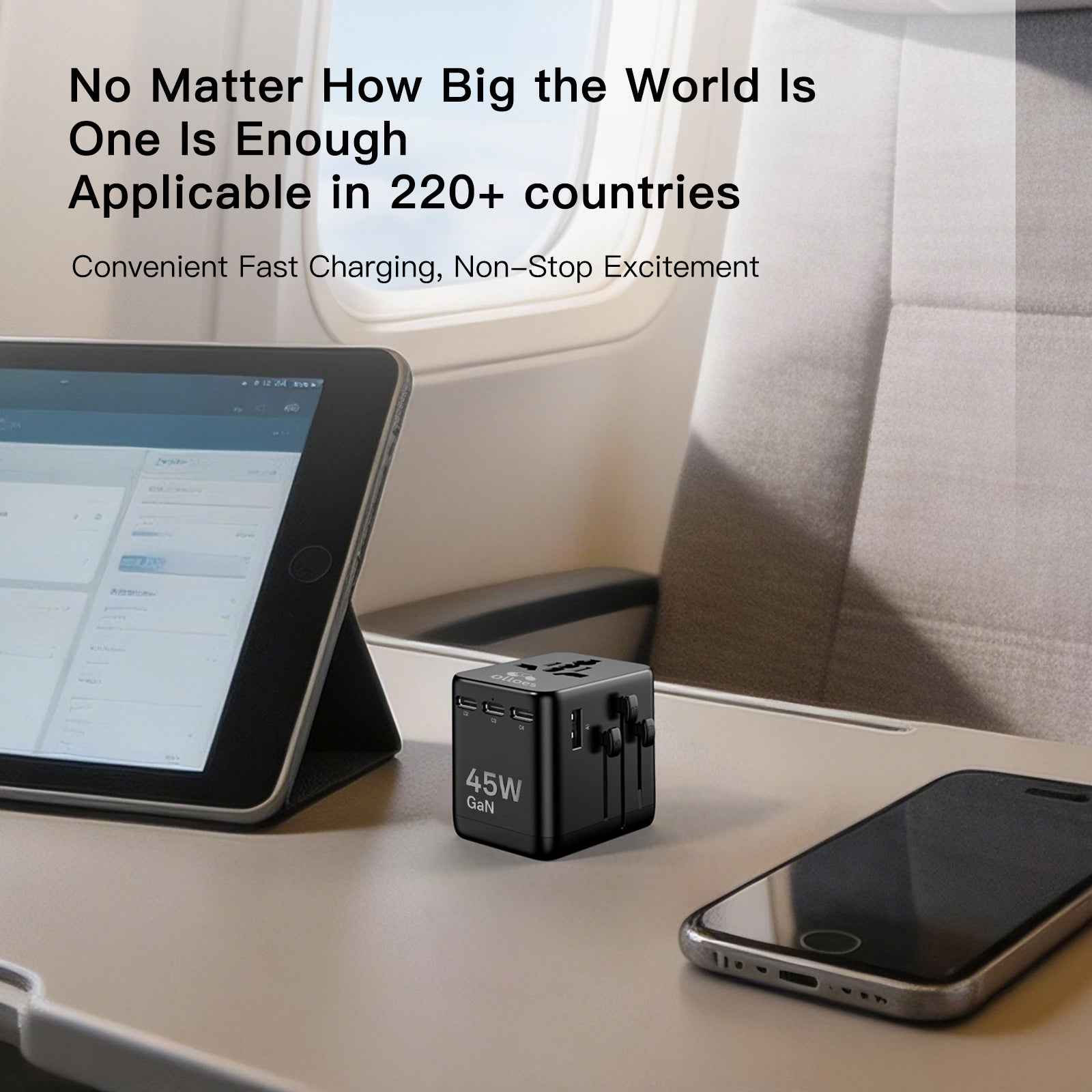 Olloes Travel Adapter Mini 45W